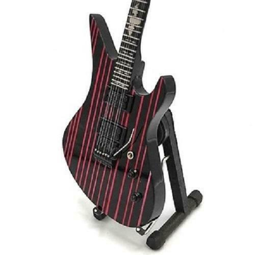 Miniatuur Schecter gitaar met gratis standaard, Verzamelen, Muziek, Artiesten en Beroemdheden, Pop, Beeldje of Miniatuur, Nieuw