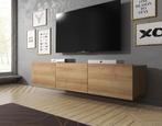 TV-Meubel Eiken - Hangend of staand - 150x32x43 cm tv kast, Huis en Inrichting, Kasten | Televisiemeubels, Nieuw, Overige materialen
