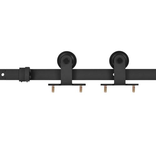 Schuifdeur Set 183cm Zwart - Retourdeal! 53% Korting, Doe-het-zelf en Verbouw, Deuren en Horren, 80 tot 100 cm, Schuifdeur, Nieuw
