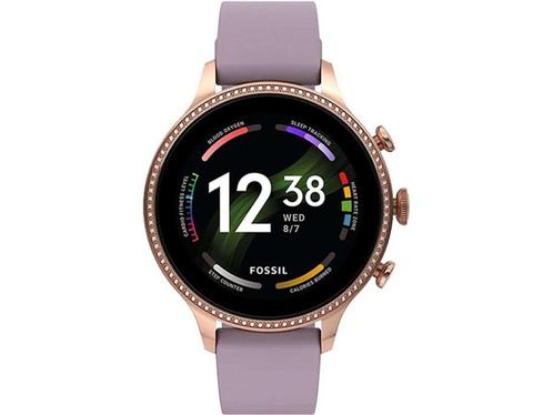 Fossil Gen 6 Smartwatch FTW6080 Dames 42 mm - Lila, Sieraden, Tassen en Uiterlijk, Smartwatches, Zo goed als nieuw, Verzenden