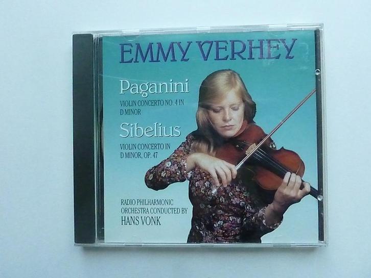 Emmy Verhey - Paganini, Sibelius / Hans Vonk, Cd's en Dvd's, Cd's | Klassiek, Zo goed als nieuw, Verzenden