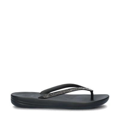 Fitflop Iqushion Sparkle slippers voor dames in het Zwart, Kleding | Dames, Schoenen, Slippers, Zwart, Nieuw, Verzenden