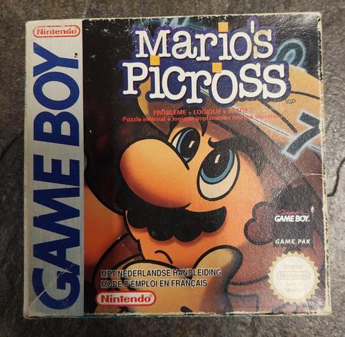 Marios Picross (Gameboy tweedehands game), Spelcomputers en Games, Games | Nintendo Game Boy, Zo goed als nieuw, Ophalen of Verzenden
