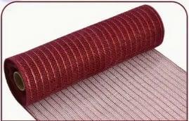 Deco mesh donkerrood bordeaux voor kransen en inpakken, Hobby en Vrije tijd, Knutselen, Nieuw, Ophalen of Verzenden