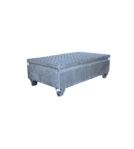 Stalen lekbak IBC tank 220 liter verzinkt, nieuw, Doe-het-zelf en Verbouw, Overige Doe-het-zelf en Verbouw, Nieuw, Ophalen of Verzenden