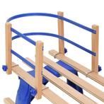 vidaXL Rugleuning voor slee multiplex blauw, Verzenden, Nieuw, Hout
