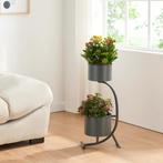 Plantenstandaard Almelo 63x29x21 cm metaal zwart [en.casa], Verzenden, Nieuw