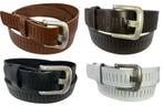 100% Leren kwaliteits gleuf riem 4cm breed, Kleding | Heren, Riemen en Ceinturen, Nieuw, Verzenden