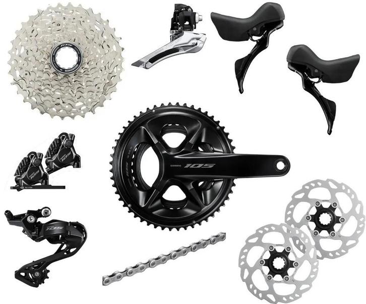 Shimano R7120 105 12-speed Groepset, Fietsen en Brommers, Fietsonderdelen, Racefiets, Nieuw, Overige typen, Ophalen of Verzenden