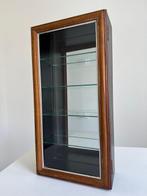 Vitrinekast - Glas, Hout - Vintage vitrinekast, Antiek en Kunst