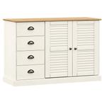 Dressoir VIGO Wit Massief Grenen | Retourdeal | Check!, Huis en Inrichting, Kasten | Dressoirs, Ophalen of Verzenden, Nieuw, 25 tot 50 cm