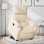 vidaXL Sta-op-stoel verstelbaar microvezelstof beige, Huis en Inrichting, Fauteuils, Verzenden, Nieuw