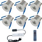 LED Veranda Spot Complete Set - Velvalux - 6 Stuks - 3W -, Huis en Inrichting, Metaal of Aluminium, Nieuw, Ophalen of Verzenden