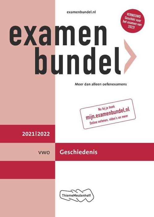 Examenbundel vwo Geschiedenis 20212022 9789006491487, Boeken, Studieboeken en Cursussen, Zo goed als nieuw, Verzenden