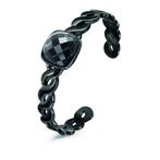 Folli Follie Zwarte Armband - Stijlvol Staal 17 cm, Sieraden, Tassen en Uiterlijk, Armbanden, Verzenden, Nieuw