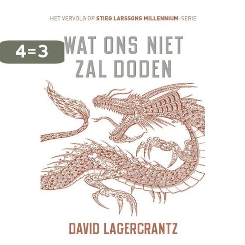 Wat ons niet zal doden 4 9789056725334 David Lagercrantz, Boeken, Thrillers, Gelezen, Verzenden