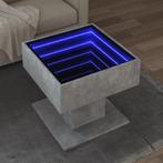vidaXL Salontafel met LED 50x50x45 cm bewerkt hout, Huis en Inrichting, Tafels | Salontafels, Verzenden, Nieuw, Overige houtsoorten