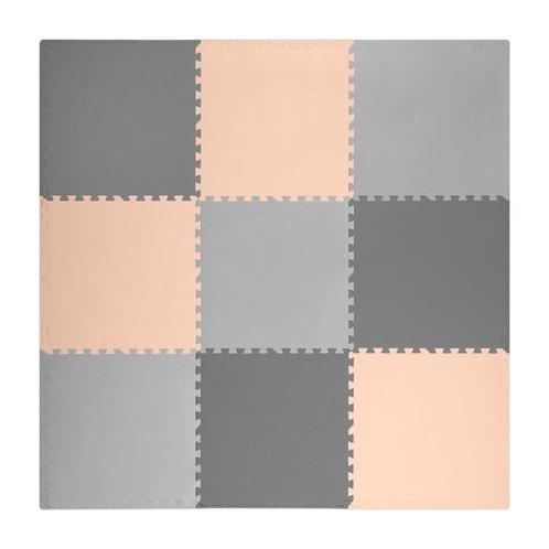 Speelmat baby - Foam puzzelmat - 180x180cm - grijs-perzik, Kinderen en Baby's, Speelgoed | Educatief en Creatief, Nieuw, Ophalen of Verzenden