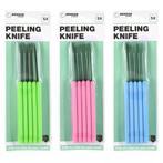 Benson Set van 5 schilmesjes - RVS - Kleurrijke handvatten, Ophalen of Verzenden, Nieuw