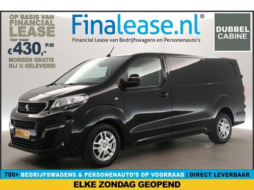 Peugeot Expert 2.0 BlueHDI L3H1 145PK DC 5Pers TrekH €430pm, Auto's, Bestelauto's, Lease, Handgeschakeld, Diesel, Peugeot, Zwart