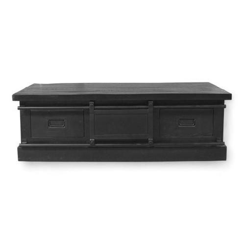 Salontafel Mangohout | Zwart | Outlet prijzen!, Huis en Inrichting, Tafels | Salontafels, Nieuw, Ophalen