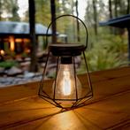 Trendy solar LED tafel- en hanglamp Vogue, zwart metaal, Tuin en Terras, Overige materialen, Verzenden, Minder dan 50 watt, Overige typen