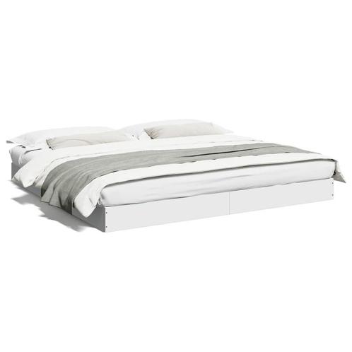 Groot Bed 200x200 Wit | 35% Korting | Tweedekansje, Huis en Inrichting, Slaapkamer | Bedden, Overige maten, 200 cm, Wit, Nieuw