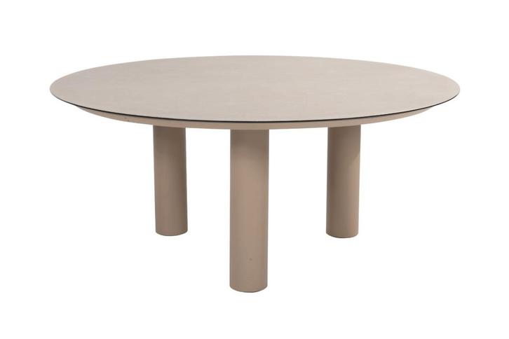 Taste Donato low dining tuintafel Ø160 cm. - Latte, Tuin en Terras, Tuintafels, Nieuw, Overige materialen, Rond, Verzenden