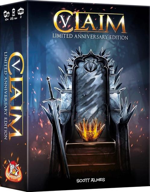 Claim 5 Jaar - Jubileum Editie | White Goblin Games -, Hobby en Vrije tijd, Gezelschapsspellen | Kaartspellen, Nieuw, Verzenden