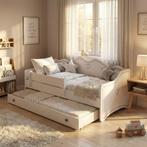 Kindebed 80x160 Wit Grijs | Met Matras | OP=OP, Kinderen en Baby's, 85 tot 100 cm, Nieuw, Ophalen of Verzenden, Matras