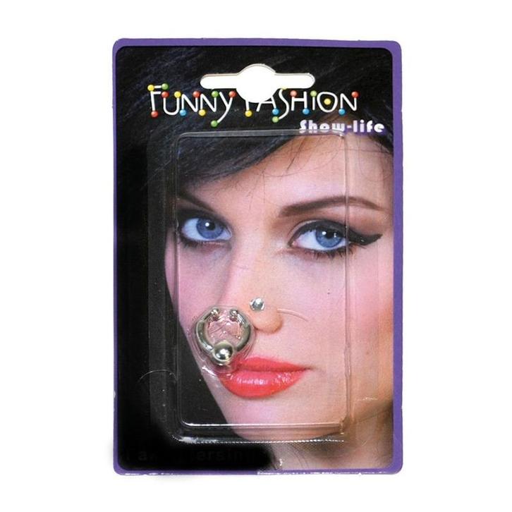 Nep piercing ringetje en knopje - Sieraden, Hobby en Vrije tijd, Feestartikelen, Ophalen of Verzenden