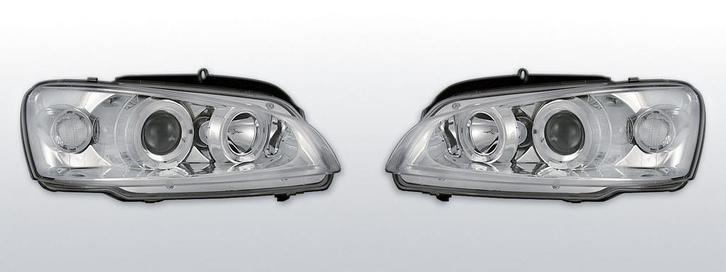 Koplampen Angel Eyes | Peugeot 106 1996-2003 | chroom, Auto-onderdelen, Verlichting, Nieuw, Peugeot, Verzenden