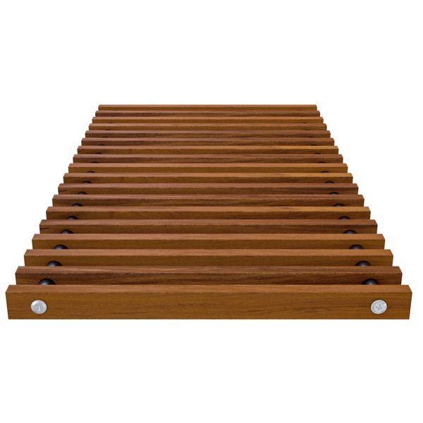 Merbau naturel rolrooster  - 2000x340  Betherma, Doe-het-zelf en Verbouw, Verwarming en Radiatoren, Verzenden