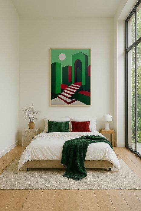 Nelson F. León - Portal del Silencio XL- (NO Reserve), Antiek en Kunst, Kunst | Schilderijen | Modern