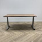 Tweedehands verstelbaar bureau (bxd) 160x80 cm,  havanna -, Ophalen of Verzenden, In hoogte verstelbaar, Gebruikt, Bureau