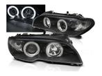 CCFL Angel Eyes koplampen Black geschikt voor BMW E46, Nieuw, BMW, Verzenden