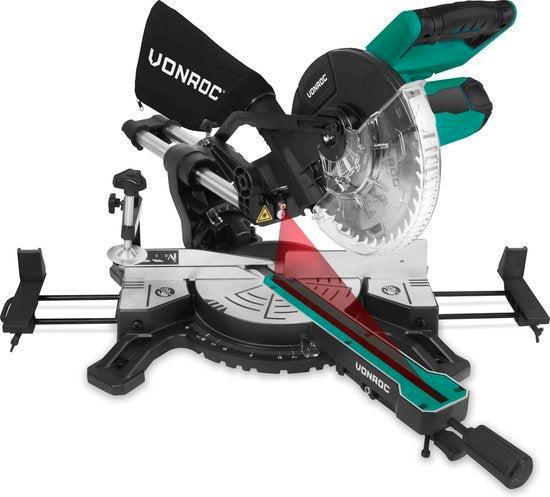 2dekans | VONROC Afkortzaag, 1500W, Ø216mm – Lasergeleiding, Doe-het-zelf en Verbouw, Gereedschap | Zaagmachines, Zo goed als nieuw