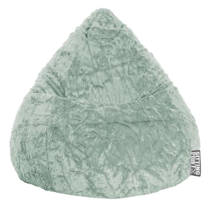 Kinder Zitzak BeanBag Fluffy L - Mintgroen, Huis en Inrichting, Zitzakken, Verzenden