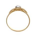 Ring - 18 karaat Geel goud - 0.50ct. tw. Aquamarijn, Sieraden, Tassen en Uiterlijk, Ringen, Nieuw
