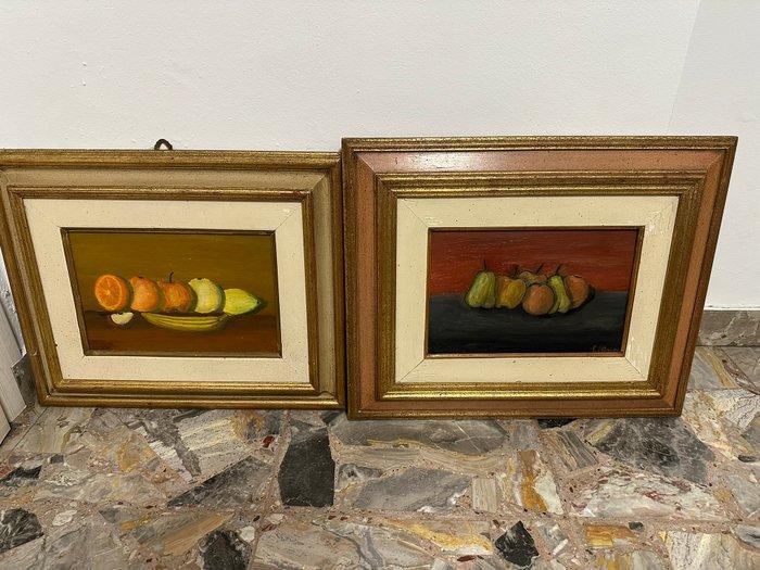 Lijst (2) - Hout - Paar gouden blad lijsten, Antiek en Kunst, Curiosa en Brocante