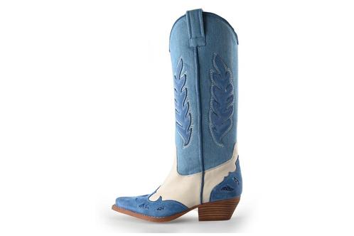 Sacha Cowboy laarzen in maat 38 Blauw | 10% extra korting, Kleding | Dames, Schoenen, Blauw, Gedragen, Verzenden