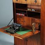 Blonde mahonie Louis Seize secretaire abattant ca 1800 No280, Antiek en Kunst, Antiek | Kantoor en Zakelijk, Ophalen of Verzenden