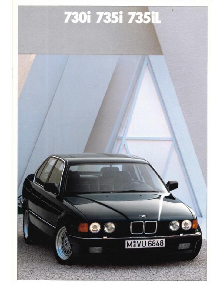 1989 BMW 7 SERIE BROCHURE NEDERLANDS, Boeken, Catalogussen en Folders, Ophalen of Verzenden
