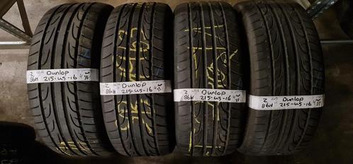 2x 215-45-16 Dunlop Zomer 4mm €25 Per Band 215 45 16, Auto-onderdelen, Banden en Velgen, 16 inch, Zomerbanden, 215 mm, Personenwagen