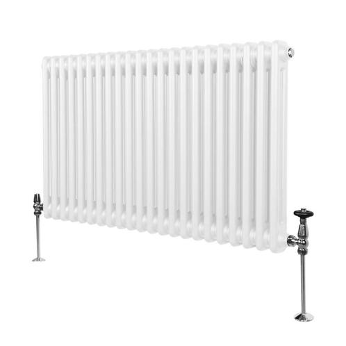 Traditionele 2 Kolom Radiator - 600 x 1012mm - Wit, Doe-het-zelf en Verbouw, Verwarming en Radiatoren, Verzenden