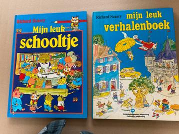 2 Hardcover Richard Scarry Boeken - Groot formaat beschikbaar voor biedingen