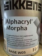 Sikkens Alphacryl Morpha - RAL 9010 - 1 liter, Doe-het-zelf en Verbouw, Verf, Beits en Lak, Overige kleuren, Nieuw, Ophalen of Verzenden