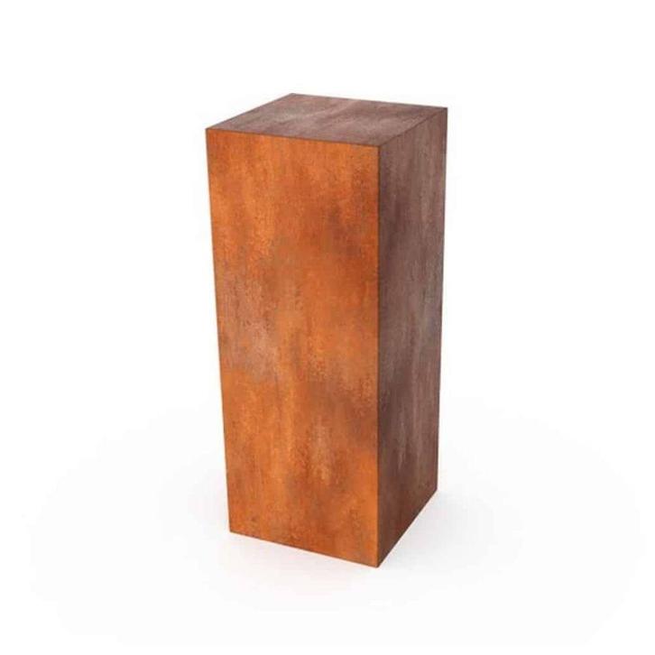 Geroba C4 sokkel vierkant 400x400x800mm - Cortenstaal, Tuin en Terras, Overige Tuin en Terras, Nieuw, Verzenden