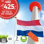 Aanbieding polyester vlaggenmast 7 meter inclusief NL vlag, Nieuw