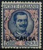 Koninkrijk Italië 1905 - Chania 1905 - ‘Floreale’ 5 lire met, Postzegels en Munten, Postzegels | Europa | Italië, Gestempeld